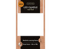 LED Echtwachskerze Flacker-Effekt creme warmweiße LED 7.5x10.5cm