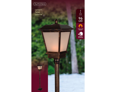 LED Straßenlaterne Outdoor antikmessing 25x25x160cm