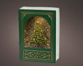 LED Wassersprenkler Buch Baum grün warmweiße LED 7x17x23.5cm