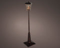 LED Wassersprenkler Straßenlaterne antikkupfer warmweiße LED 38x38x180cm