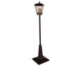 LED Wassersprenkler Straßenlaterne antikkupfer warmweiße LED 38x38x180cm