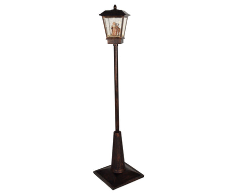 LED Wassersprenkler Straßenlaterne antikkupfer warmweiße LED 38x38x180cm
