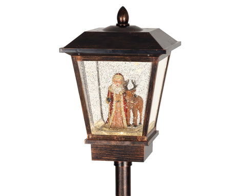 LED Wassersprenkler Straßenlaterne antikkupfer warmweiße LED 38x38x180cm
