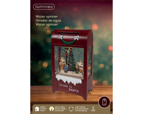 LED Wassersprenkler Postkasten warmweiße LED 7x12x21cm