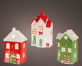 LED Haus Porzellan 12x10.2x22cm