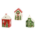 LED Haus Porzellan 7.4x6x12cm