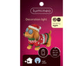 Led dachshund outdoor lampe mit blinkenden blauen augen im weihnachtspullover rot grün 9,5x21x15,5 cm