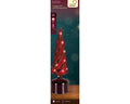 LED rotierender Glasbaum Flash-Effekt rot warmweiße LED 9x33.5cm