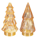 LED Baum Glas bernstein warmweiße LED 6x12.8cm