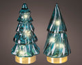 LED Baum Glas emerald warmweiße LED 6x12.8cm