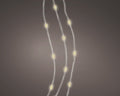 LED Mikro-Lichterkette silber 40 warmweiße LED 195cm