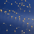 LED Mikro-Lichterkette silber 60 klassischwarme LED 295cm