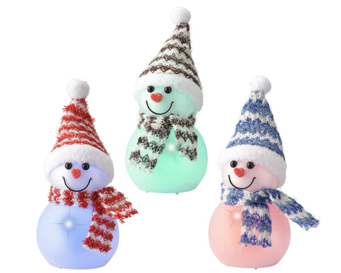 LED Figur Schneemann Farbwechsel 6.5x11cm