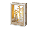 LED Szene Holz natur warmweiße LED 4x10x15cm