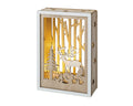 LED Szene Holz natur warmweiße LED 4x10x15cm