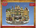 LED Szene Holz Winterstadt warmweiße LED 25.5x40x31.5cm