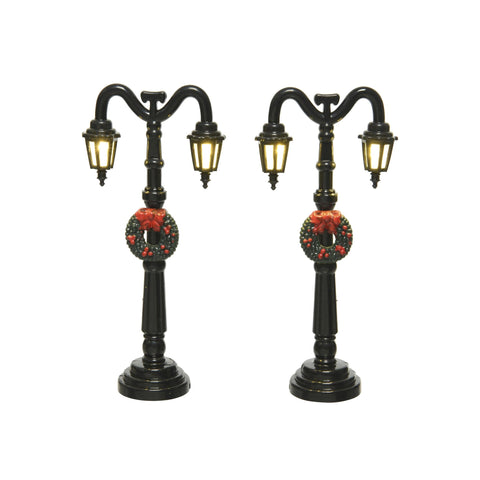 LED-Straßenlaternen für Winterdörfer 2er Set