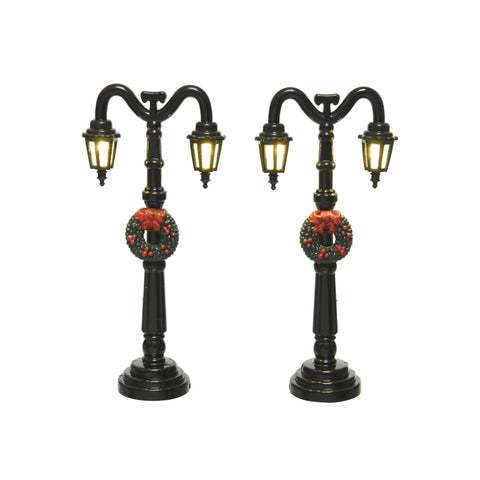 LED-Straßenlaternen für Winterdörfer 2er Set