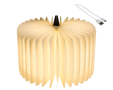 LED Buch Papier weiß 21.5x32.5x16.5cm