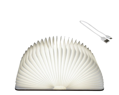 LED Buch Papier weiß 21.5x32.5x16.5cm