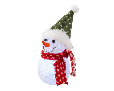 LED Schneemann kaltweiße LEDe LED 6x16cm