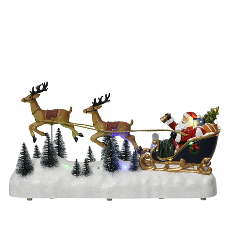 LED-Winterszene "Schlittenfahrt"