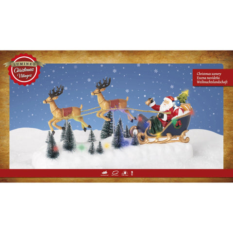 LED-Winterszene "Schlittenfahrt"