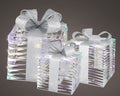 Micro LED Geschenkschachtel Indoor – iris / Warmweiß – 25 x 25 x 30 cm