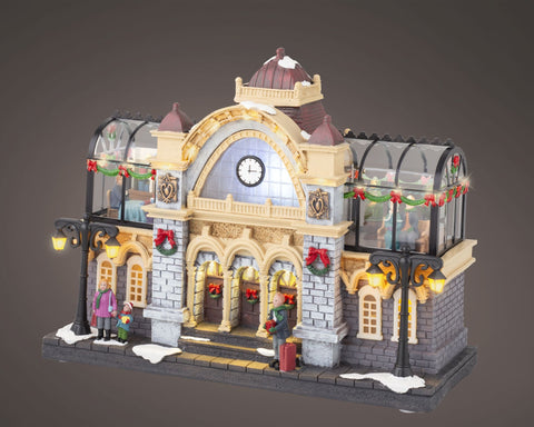 LED-Winterszene „Bahnhof“