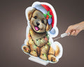 LED Infinity Hund groß bunt 1.3x47x57cm