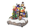 LED Szene Santa am Baum bunt 16x19x22cm