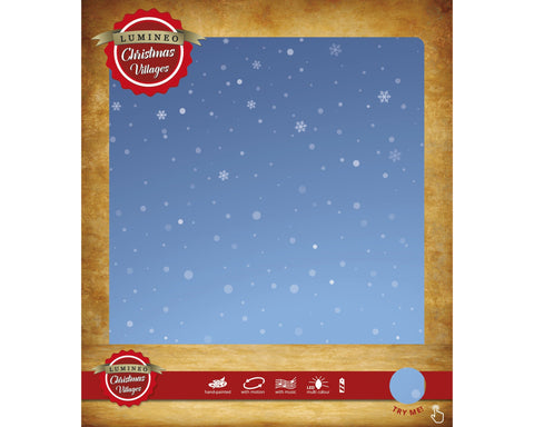 LED Szene Santa am Baum bunt 16x19x22cm