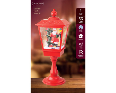 LED - schneiende Tischlaterne kaltweiße LEDe LED 27x27x70cm