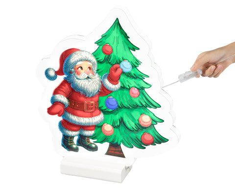 LED Infinity Santa am Baum warmweiße LED 1.3x17x22cm