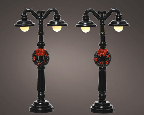 LED-Straßenlaternen für Winterdörfer 2er Set