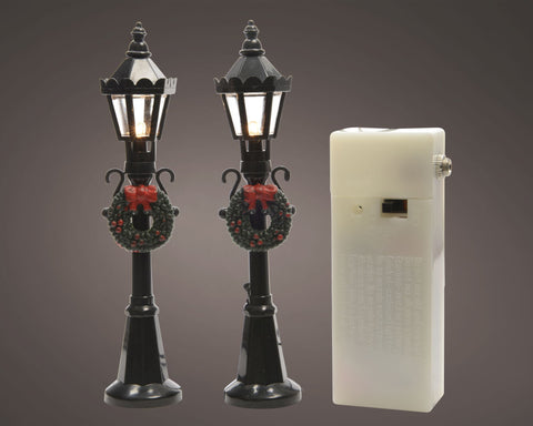 LED-Straßenlaternen für Winterdörfer 2er Set