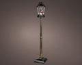 LED Straßenlaterne Schneefallfunktion antikkupfer warmweiße LED 32x166cm