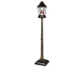 LED Straßenlaterne Schneefallfunktion antikkupfer warmweiße LED 32x166cm