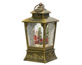 LED Wassersprenkler Laterne Santa gold warmweiße LED 11.5x11.5x24cm