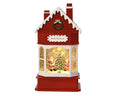 LED Wassersprenkler Haus rot warmweiße LED 9x15.3x28.8cm
