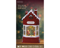 LED Wassersprenkler Haus rot warmweiße LED 9x15.3x28.8cm