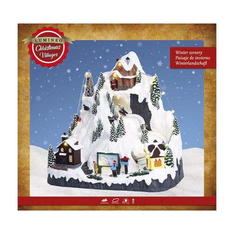 LED-Winterszene "Bergstadt"