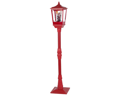 LED Straßenlaterne Schneefallfunktion warmweiße LED 26x26x135cm