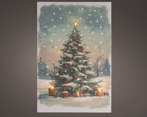 LED Leinwand "Tannenbaum"