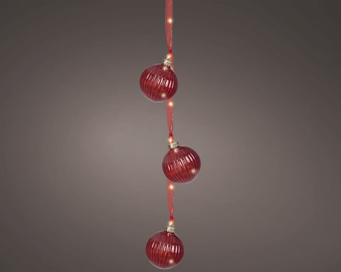 Mikro-LED Kugeln rot 28 cm