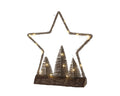 LED Tischlampe Jute gold warmweiße LED 8.5x29x32cm