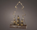 LED Tischlampe Jute gold warmweiße LED 9x23.5x34cm