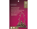 LED Tischlampe Jute gold warmweiße LED 9x23.5x34cm