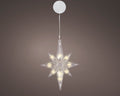 LED Fensterbeleuchtung Stern transparent warmweiße LED 2x16x20.5cm