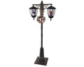 LED Doellaterne Schneefallfunktion antique brass kaltweiße LED 40x80x188cm